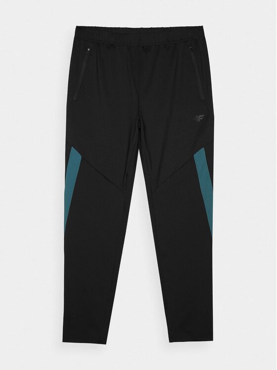 4F 4F Pantaloni di tessuto 4FWSS24 TFTRM453 20S GŁĘBOKA CZERŃ XL Nero Regular Fit