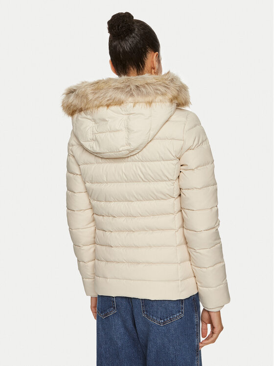 Tommy Jeans Tommy Jeans Daunenjacke Basic DW0DW18312 Beige Slim Fit