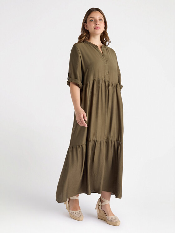 Fiorella Rubino Fiorella Rubino Abito da sera 7046T101729N035 Verde A-Line Fit