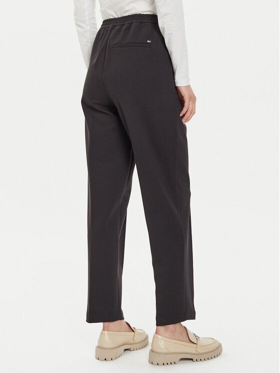 Tommy Hilfiger Tommy Hilfiger Bavlnené nohavice WW0WW43633 Čierna Straight Fit