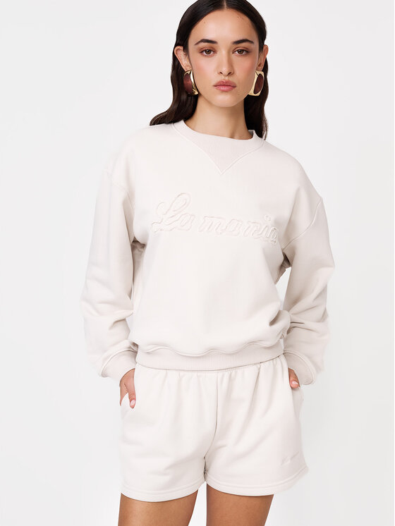 La Mania La Mania Szorty sportowe MICA Kremowy Basic Fit