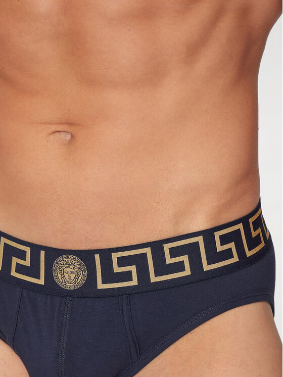 Versace Versace Slip AU10027 1A10011 Blu scuro