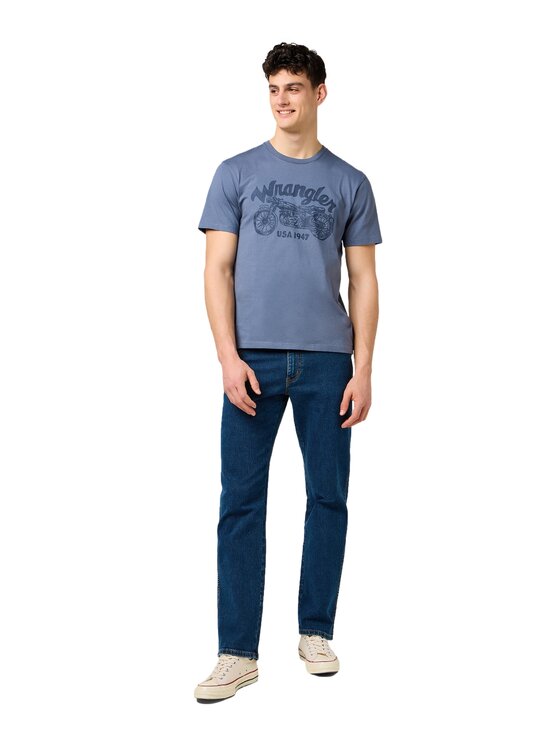 Wrangler Wrangler T-Shirt 112371414 Niebieski Regular Fit
