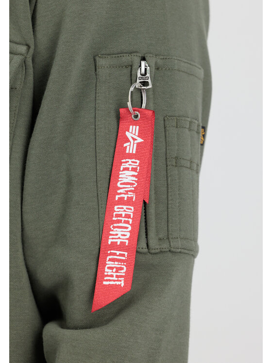 Alpha Industries Alpha Industries Koszula Sweat Overshirt Zielony Loose Fit