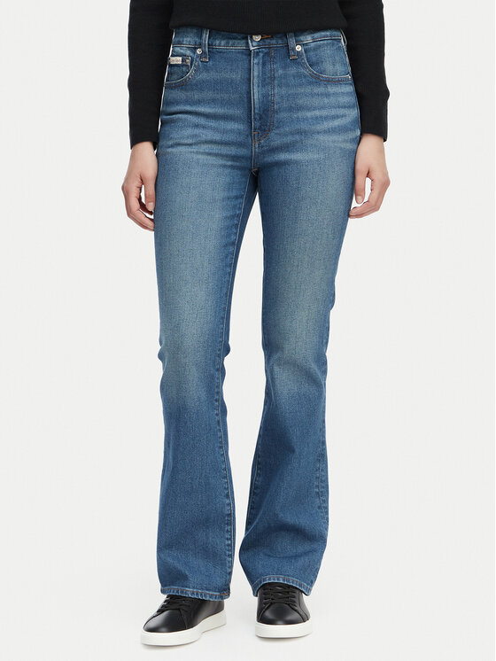 Calvin Klein Jeans Farmer LV047F666G Sötétkék Bootcut Fit