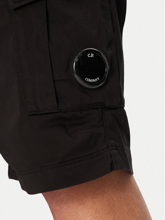 C.P. Company C.P. Company Шорти от плат 18CMBE116A005694G Черен Regular Fit