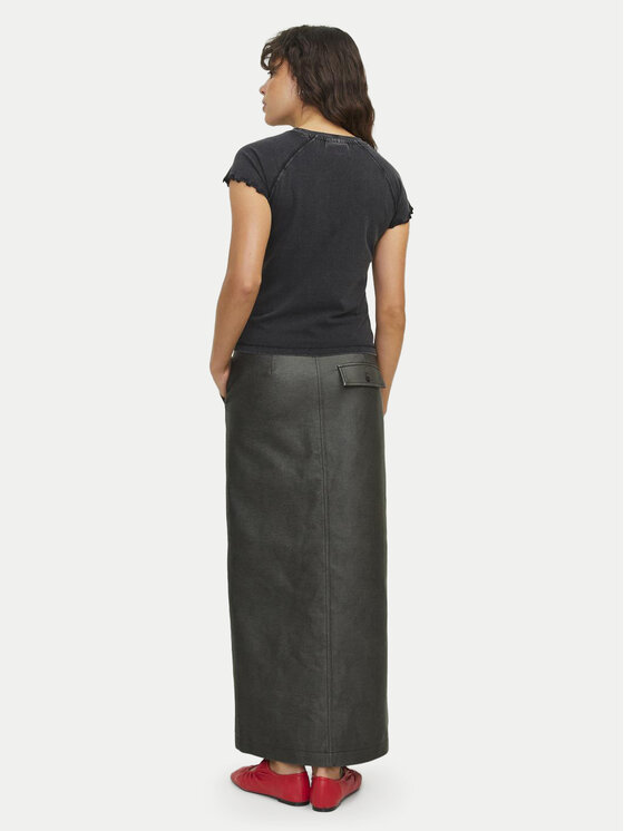 JJXX JJXX Spódnica z imitacji skóry Maddy 12262132 Czarny Regular Fit