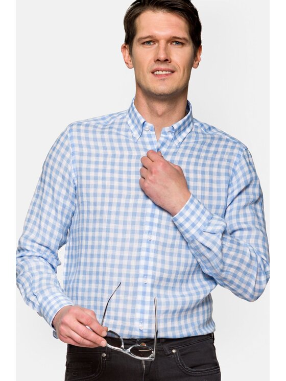 Lancerto Lancerto Koszula Montezuma KO073122000015 Błękitny Slim Fit