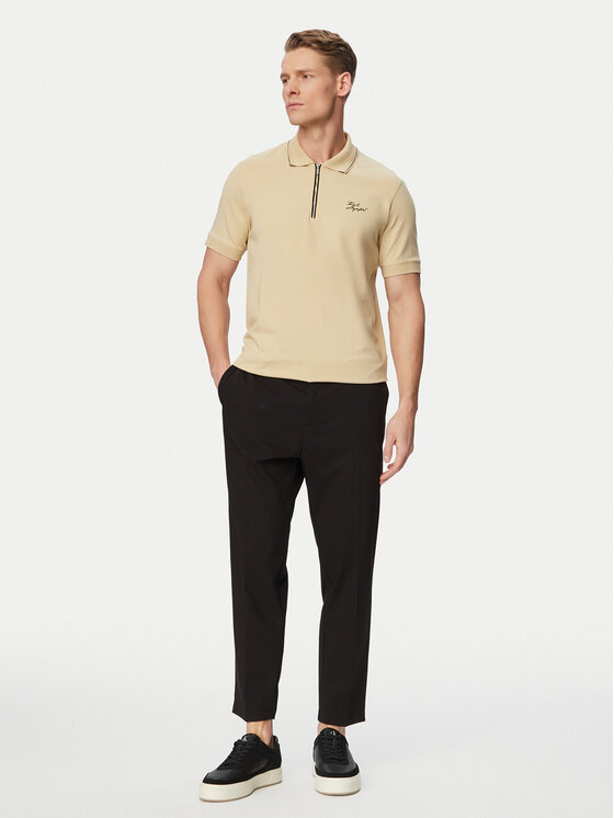 KARL LAGERFELD KARL LAGERFELD Polokošeľa 745021 562221 Béžová Regular Fit