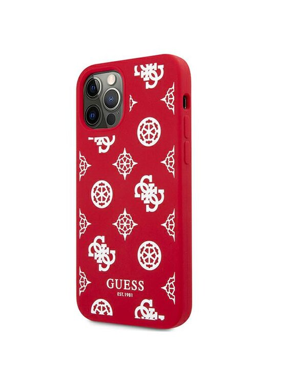 Guess Guess Etui na telefon iPhone 12 Pro Max Czerwony