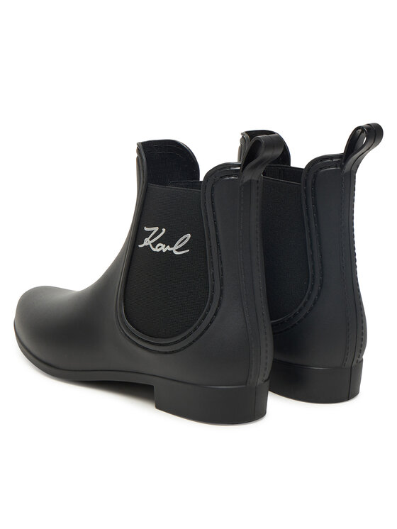 KARL LAGERFELD KARL LAGERFELD Gumicsizma KL94775 Fekete