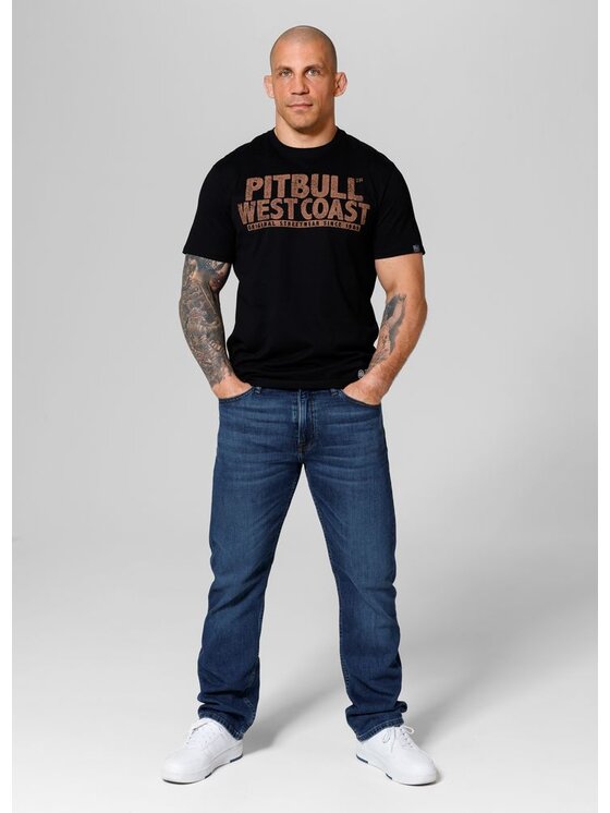 PITBULL PITBULL T-Shirt Koszulka Czarny Regular Fit