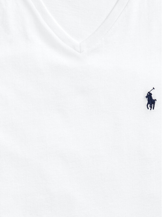 Polo Ralph Lauren Polo Ralph Lauren T-Shirt 710671453008 Biały Slim Fit
