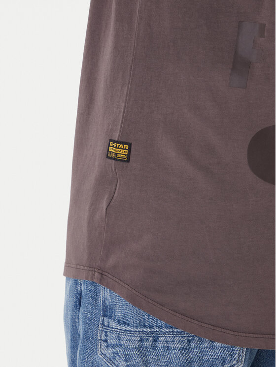 G-Star Raw G-Star Raw Marškinėliai Text Back D25971-2653 Mėlyna Relaxed Fit
