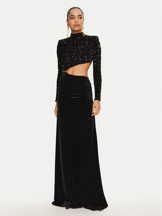 Elisabetta Franchi Elisabetta Franchi Вечірня сукня AB-736-47E2-V700 Чорний Regular Fit