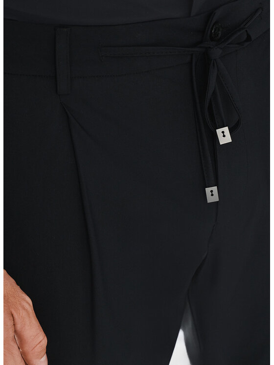 Pako Lorente Pako Lorente Spodnie garniturowe P24WF-6G-001 Czarny Super Slim Fit