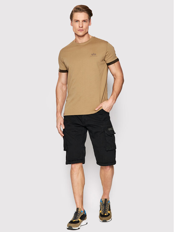 Alpha Industries Alpha Industries Szorty materiałowe Jet 191200 Czarny Regular Fit