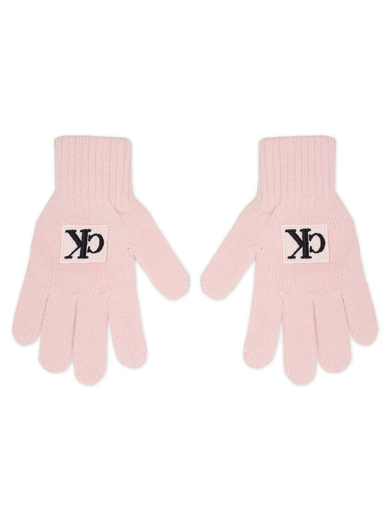 Mănuși pentru copii Calvin Klein Jeans Monogram IU0IU00363 Pink Blush PNK