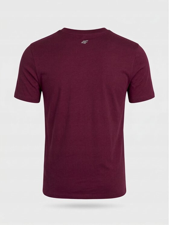 4F 4F T-Shirt Z-TTSHM3947-3-Y Biały Regular Fit