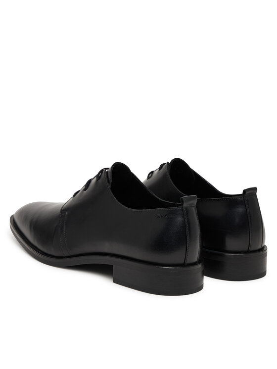 Calvin Klein Calvin Klein Poltopánky Slim Clean Derby Lth HM0HM02004 Čierna