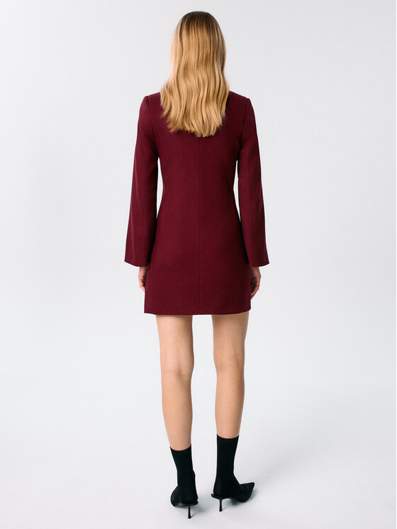 MARI PRETI MARI PRETI Sukienka koktajlowa Charm Bordowy Regular Fit