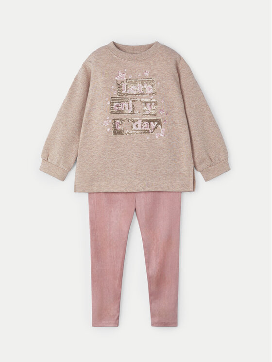 Mayoral Mayoral Set bluză și leggings 4709 Maro Regular Fit