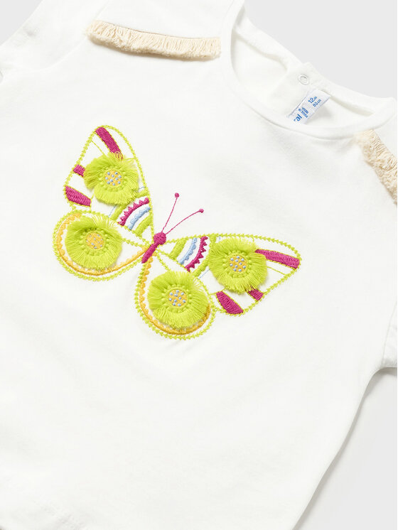 Mayoral Mayoral T-Shirt 1008 Beżowy Regular Fit