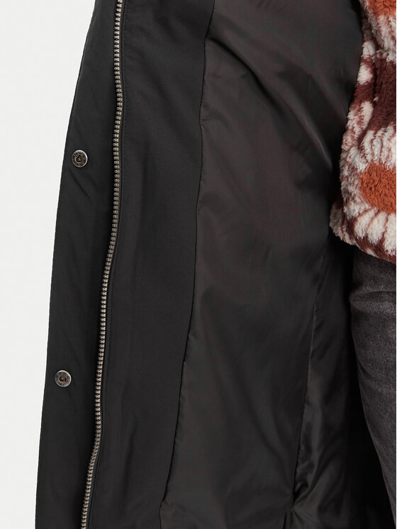 Roxy Roxy Μπουφάν χειμωνιάτικο Ellie ERJJK03653 Μαύρο Regular Fit