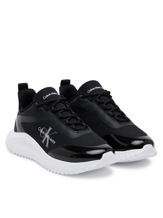 Calvin Klein Jeans Calvin Klein Jeans Sportcipők Eva Runner Low Lace Mix Ml Wn YW0YW01442 Fekete