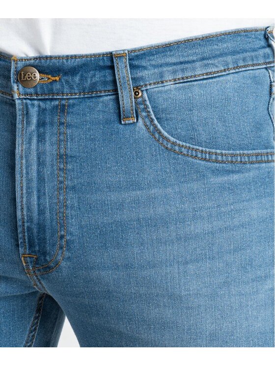 Lee Lee Jeansy DAREN ZIP FLY Niebieski Straight Fit