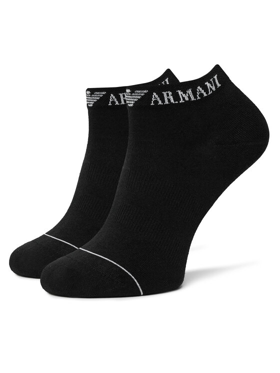 Emporio Armani Emporio Armani Набір 3 пар низьких чоловічих шкарпеток EM000550 AF12276 MC061 Чорний