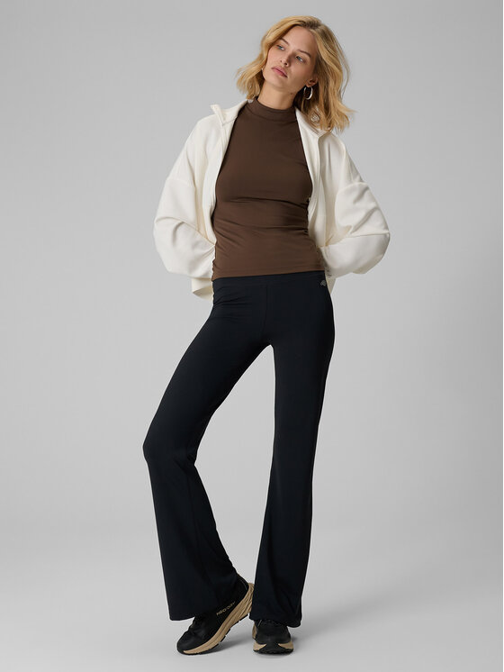 4F 4F Top ESSENTIAL Brązowy ciemny Slim Fit