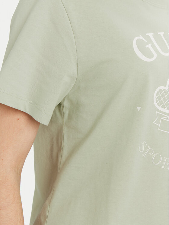 Guess Guess Póló V5GI04 I3Z14 Zöld Regular Fit