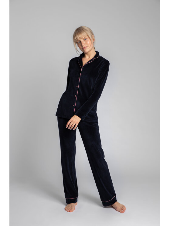 LaLupa LaLupa Bluzka LA007 Granatowy Comfortable Fit