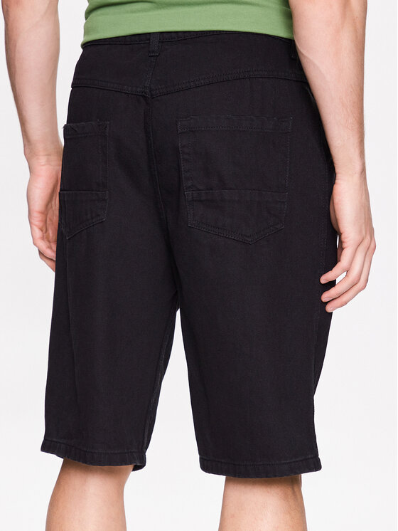 Pantaloncini di jeans MSRT-BURROW Nero Regular Fit...
