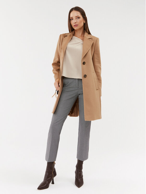 Marella Marella Вълнено палто Ocarina 2330161538 Кафяв Regular Fit