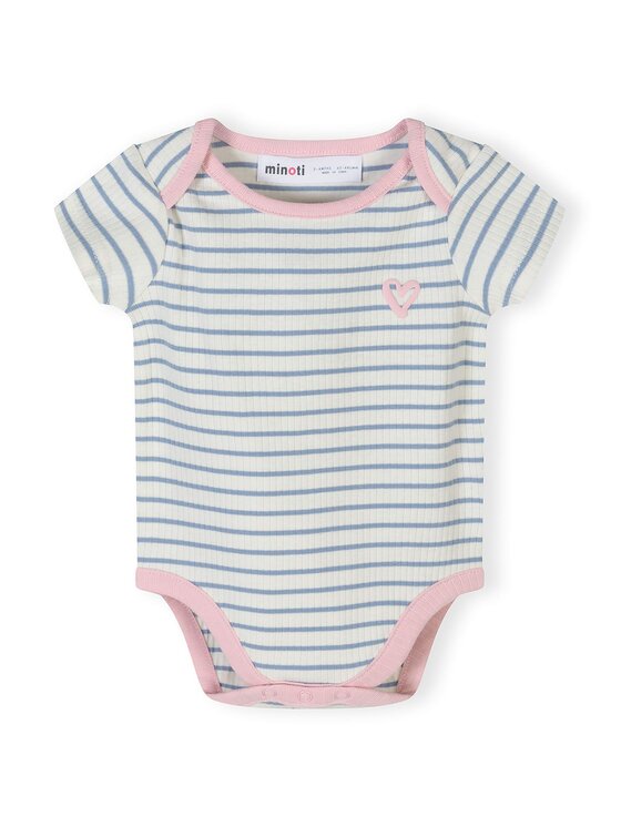 minoti minoti Body 28BABYRIB4 Różowy Regular Fit