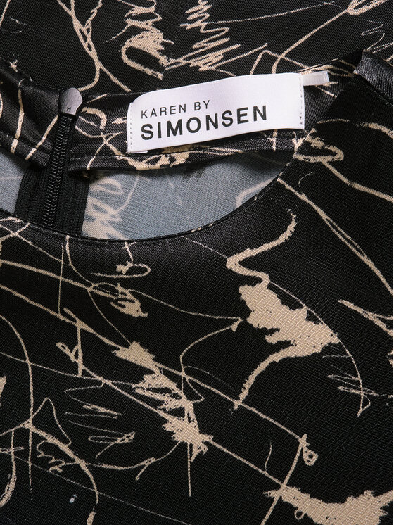 Karen by Simonsen Karen by Simonsen Každodenné šaty Marbella 10104846 Čierna Regular Fit
