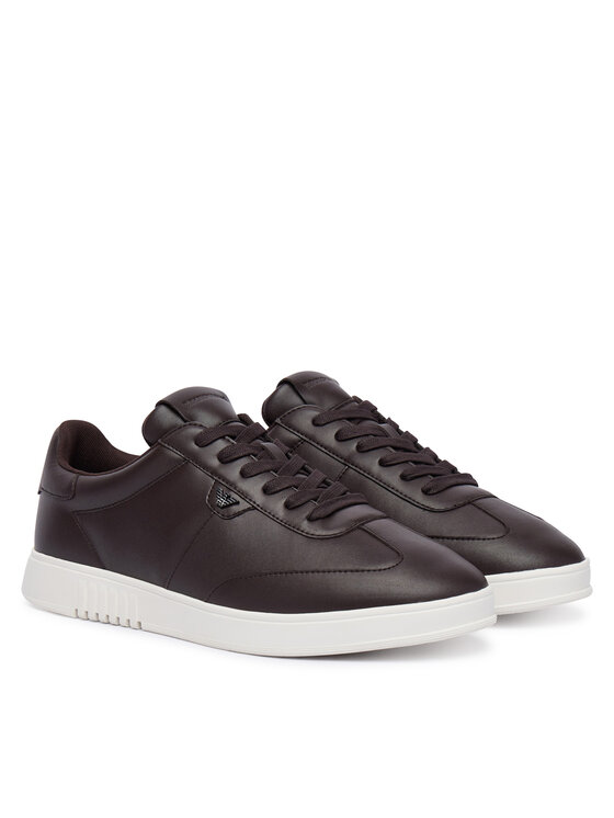 Emporio Armani Emporio Armani Sneakersy EM003062 AF20004 U6030 Brązowy ciemny