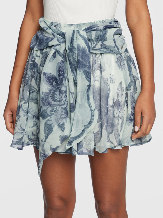 Guess Guess Φούστα σε γραμμή Α W3RD46 WDW52 Πράσινο Regular Fit