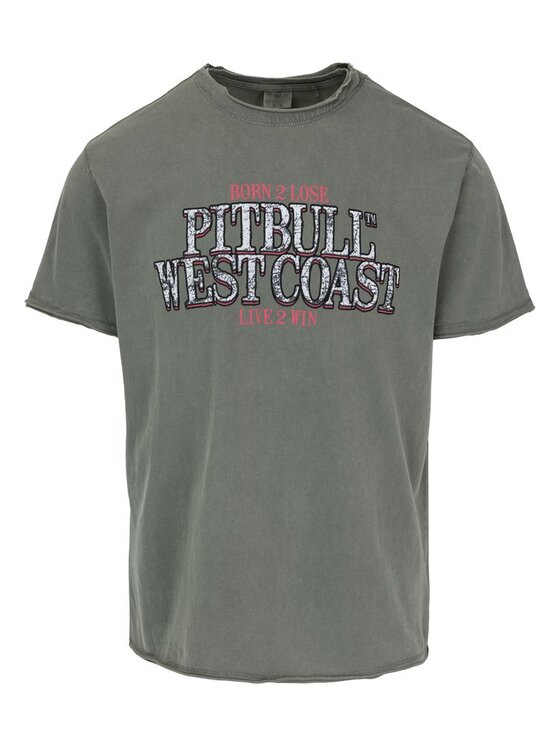 PITBULL PITBULL T-Shirt ACE OF SPADES Zielony Regular Fit