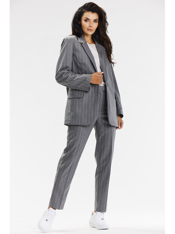 Awama Awama Giacca da abito A679 Grigio Basic Fit