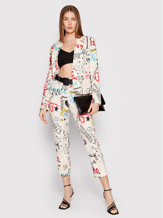 Pantaloni di tessuto P0XSAOW000 Beige Regular Fit