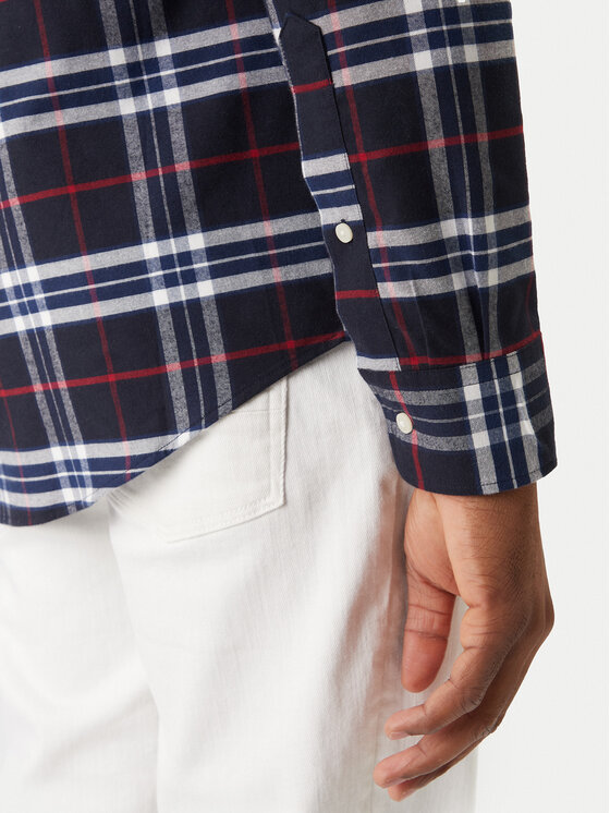 Tommy Hilfiger Tommy Hilfiger Koszula MW0MW40894 Granatowy Regular Fit
