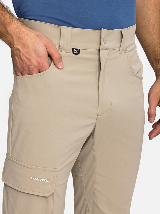 Viking Viking Spodnie materiałowe Hanzo Beżowy jasny Regular Fit