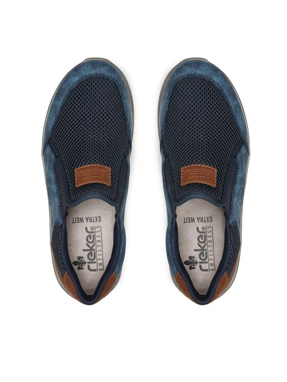 Polobotky Rieker 14852-14 Modrá | Eobuv.cz