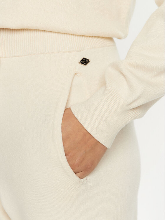 REPLAY REPLAY Spodnie dresowe DK3302.000.G23372 Écru Regular Fit