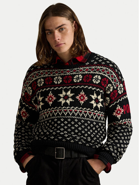 Polo Ralph Lauren Polo Ralph Lauren Sweater 710982258001 Fekete Regular Fit