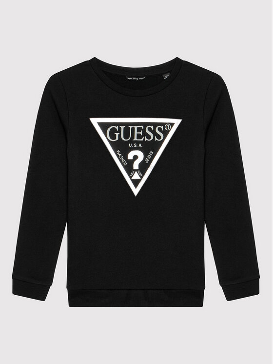 Guess Guess Mikina J74Q10 KAUG0 Černá Regular Fit