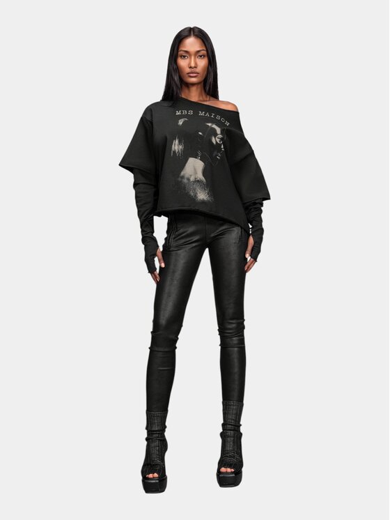 MADE BY SOCIETY MADE BY SOCIETY T-Shirt LAYERED - T27894 Czarny Basic Fit